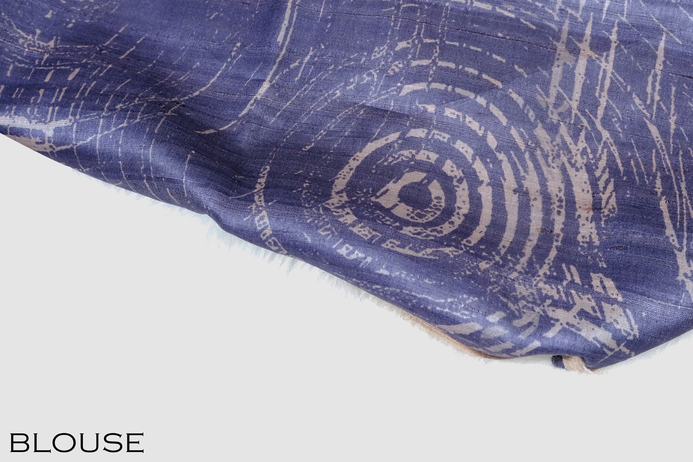 Purple color Tusser silk pure saree.