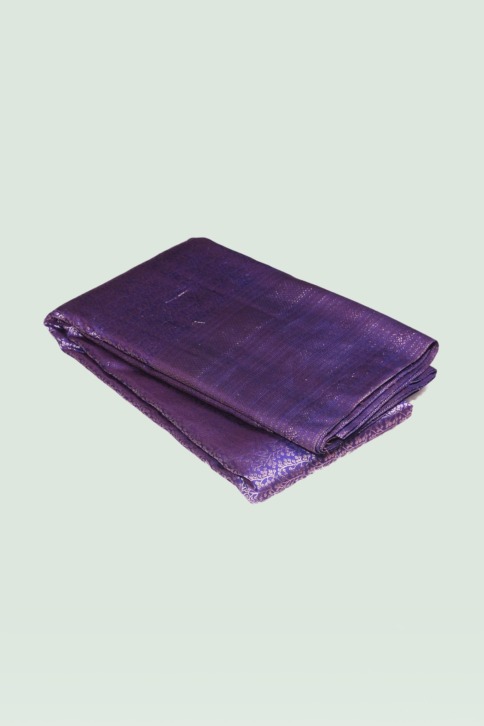 Blue color pure Kanchipuram wedding saree
