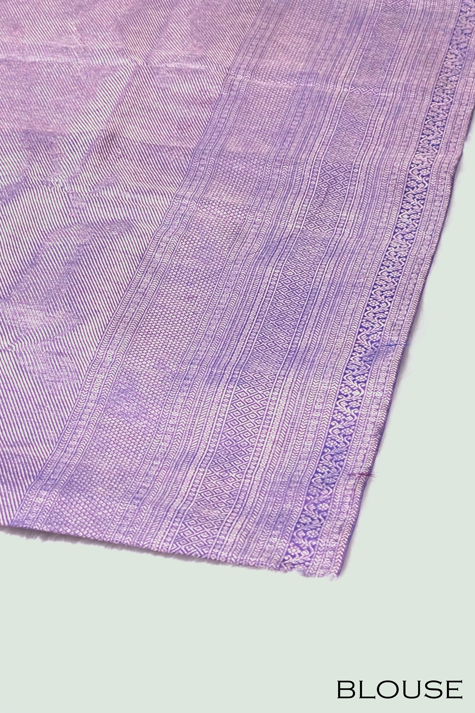 Blue color pure Kanchipuram wedding saree