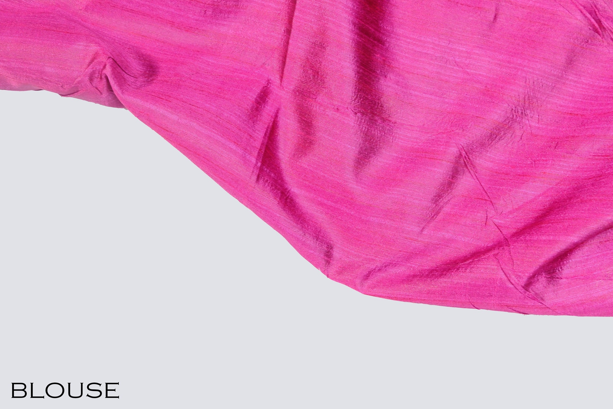 Magenta color tusser saree.