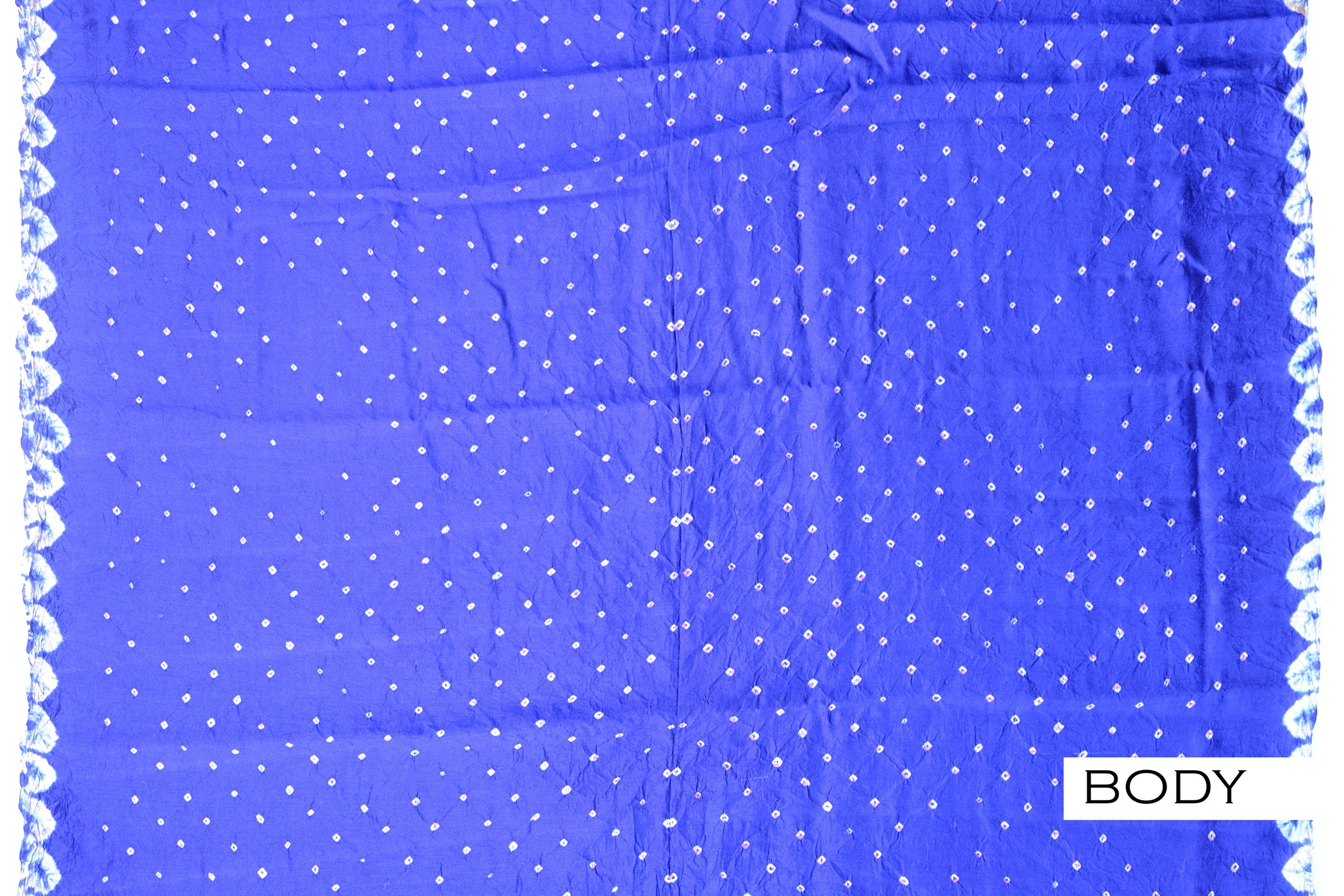 Royal blue color Tusser silk saree.