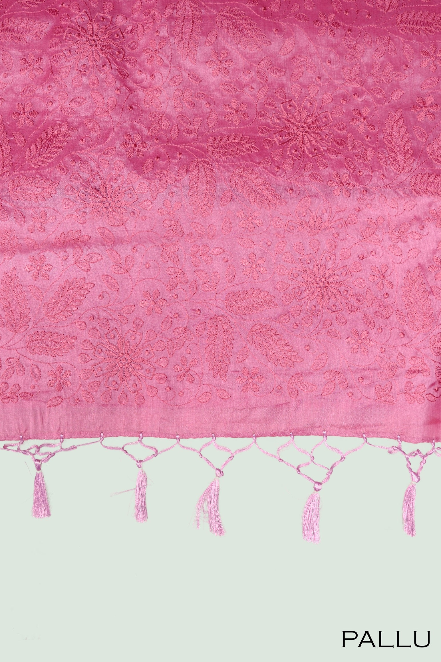 Pink color pure Tusser silk saree