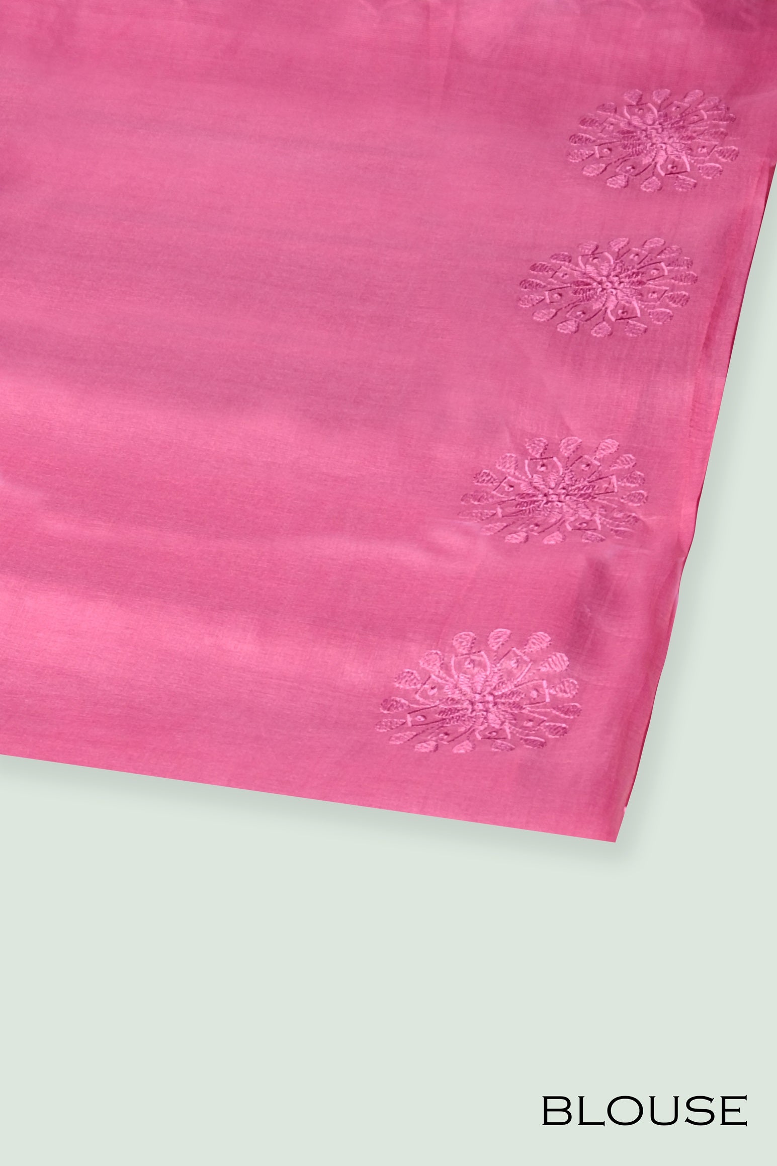 Pink color pure Tusser silk saree