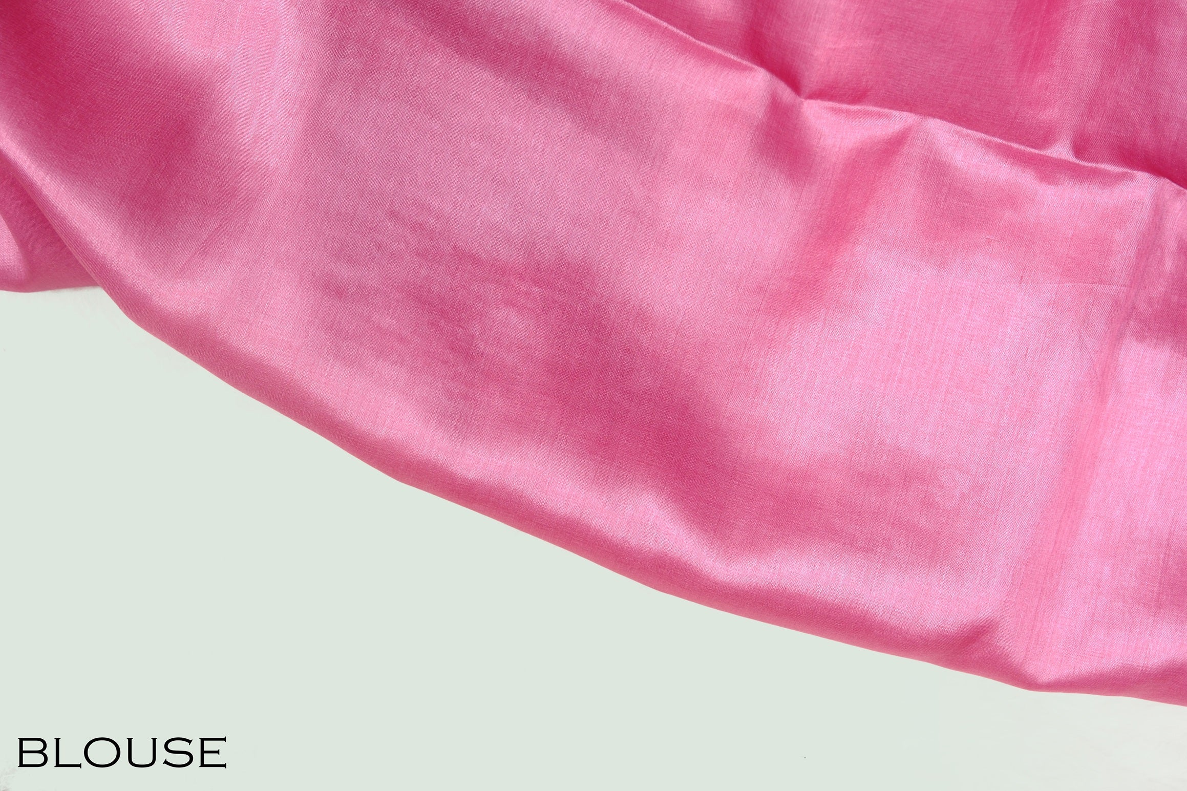Pink color pure Tusser silk saree