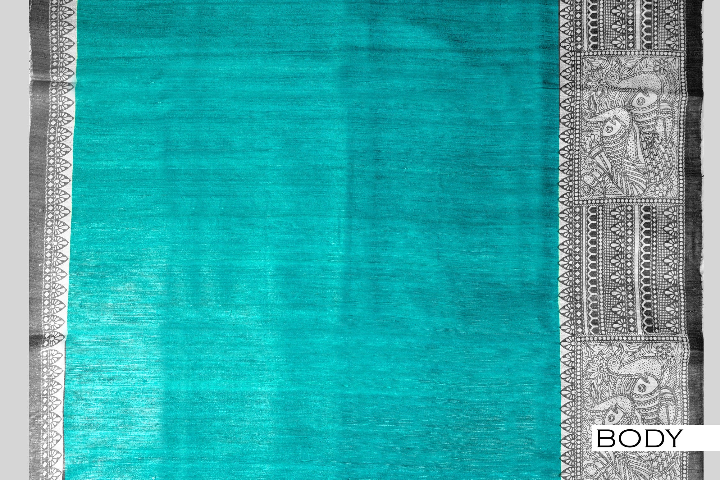 Black color pure Jute silk saree.