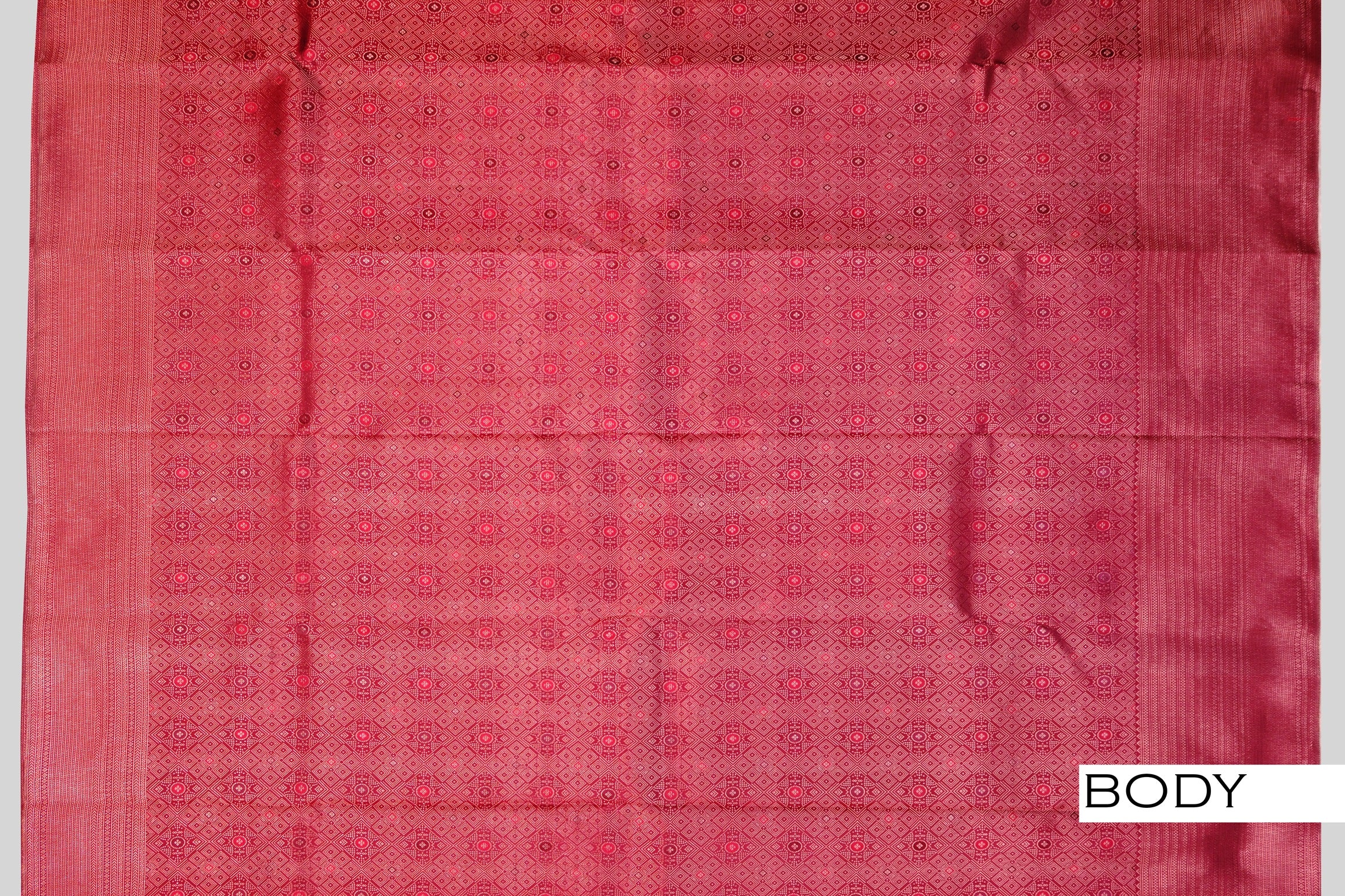 Maroon color Kanchipuram wedding saree .