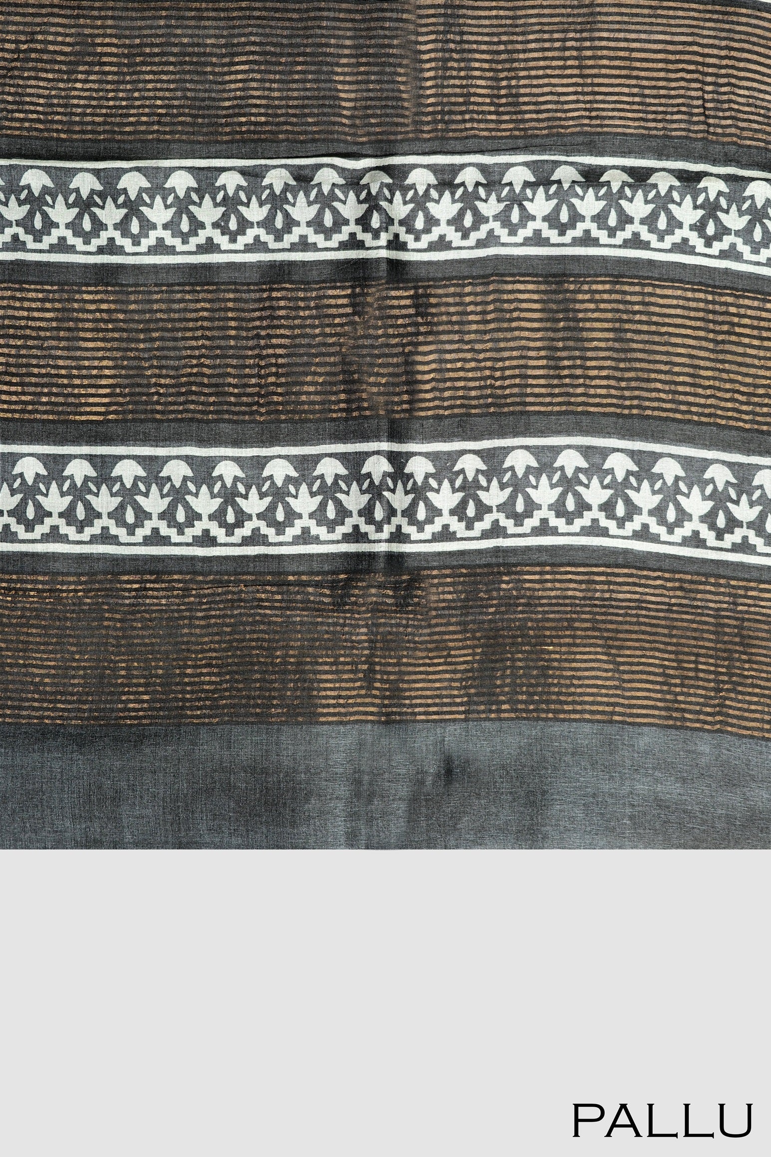 Green color pure Tusser silk saree.