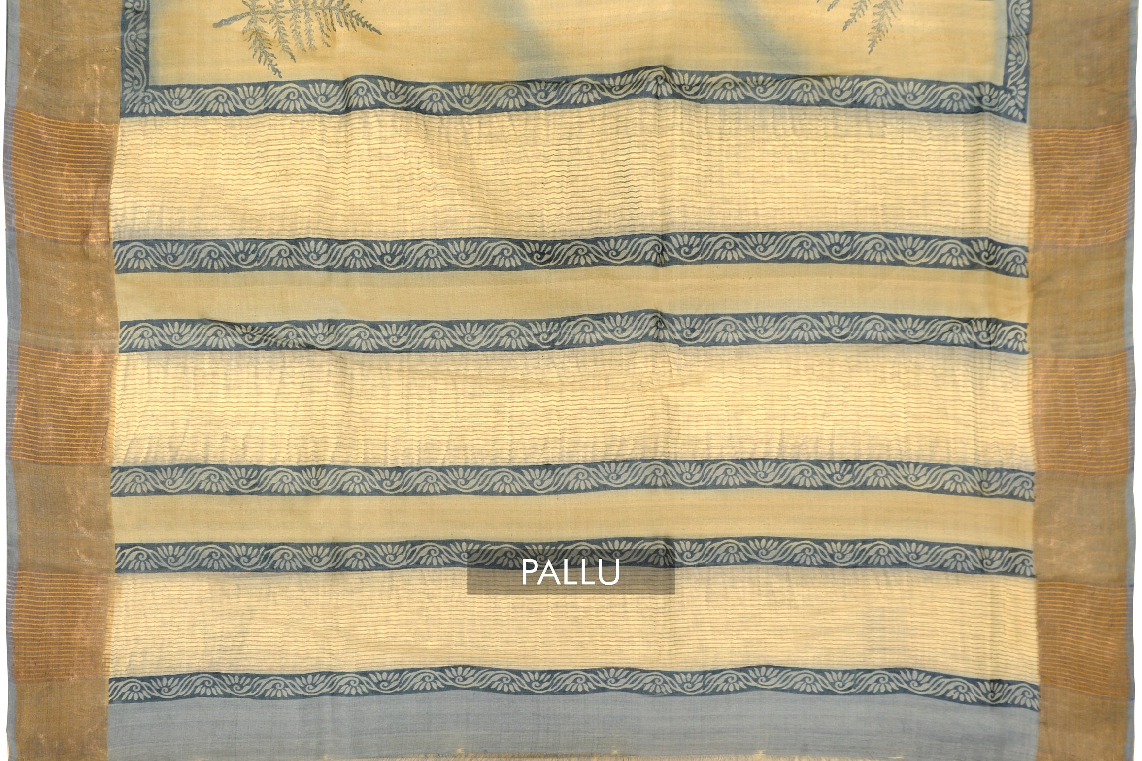 Chiku Color Tussar Silk Saree