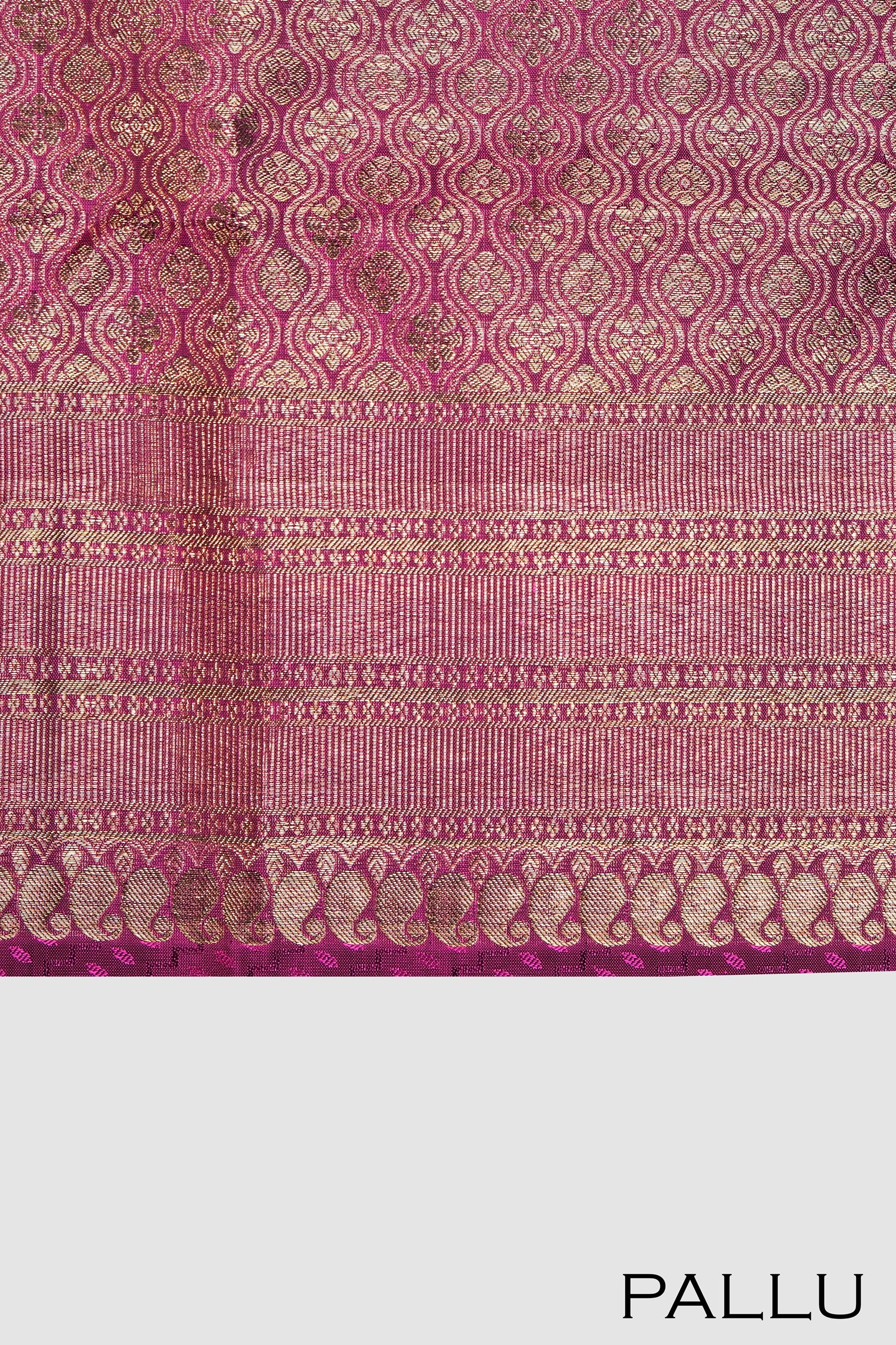 Magenta color Kanchipuram silk saree .
