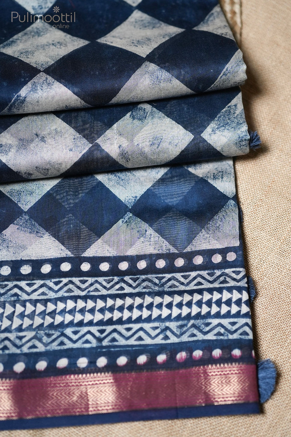 Multicolor Chanderi Saree