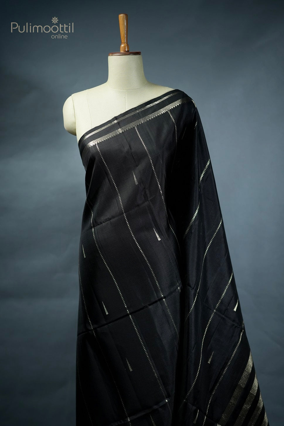 Black Colour Soft Silk Saree