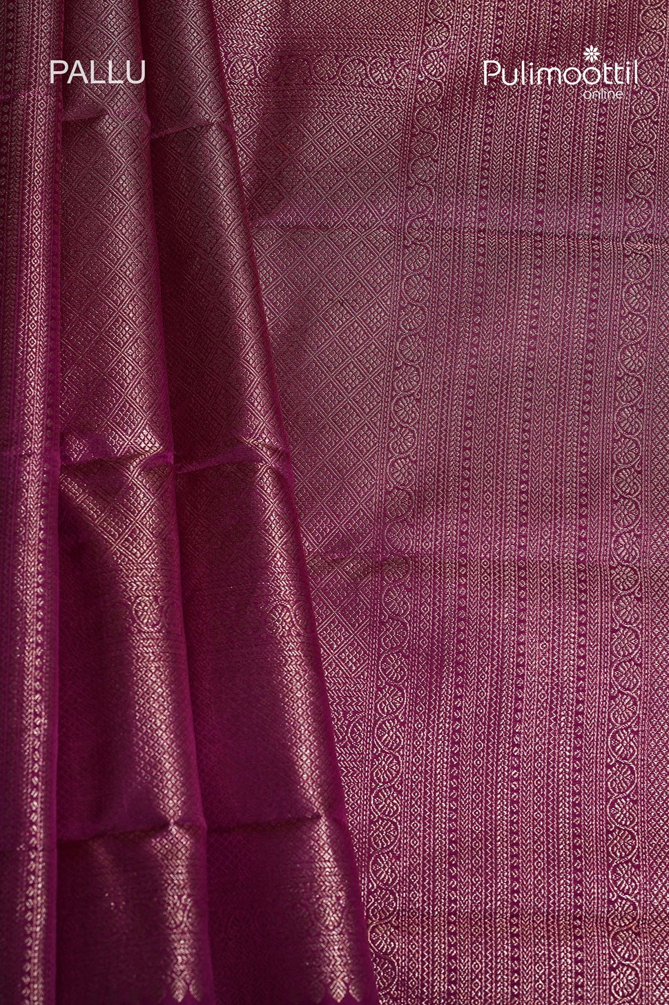 Dark Pink Colour Kanchipuram Brocade Wedding Saree