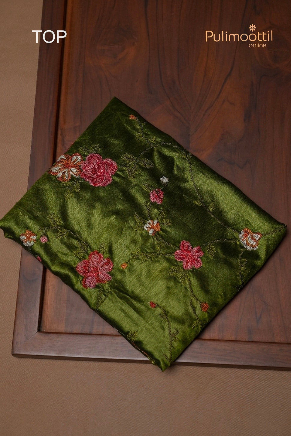 Light Green Semi Tussar Unstitched Salwar Set