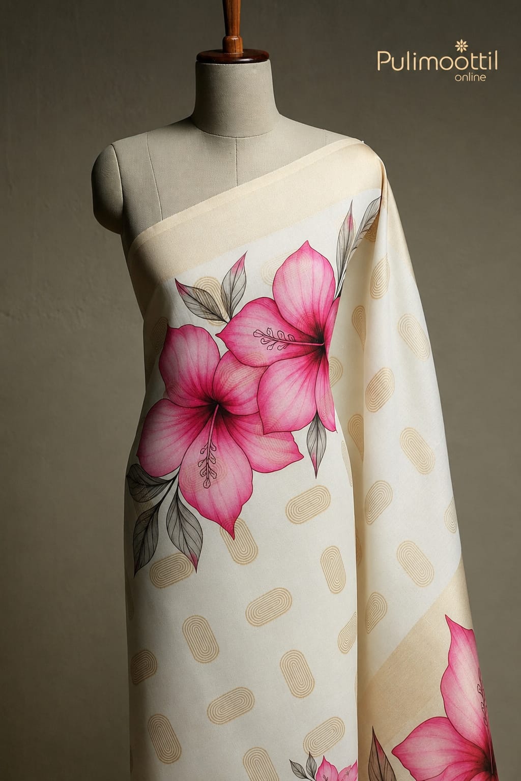 Offwhite Colour Traditional Saree