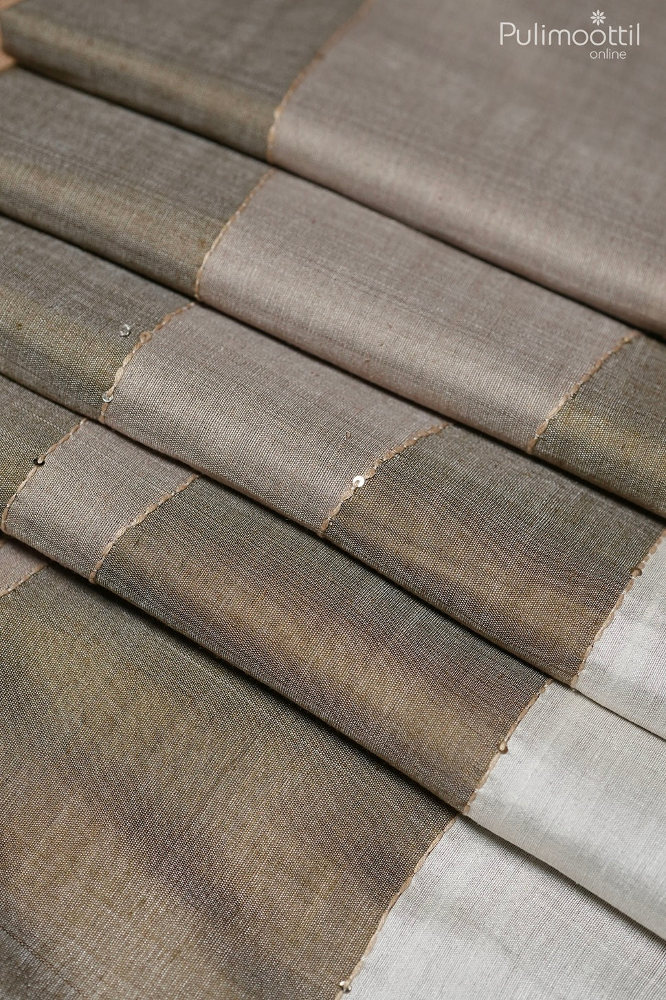 Multicolor jute silk saree