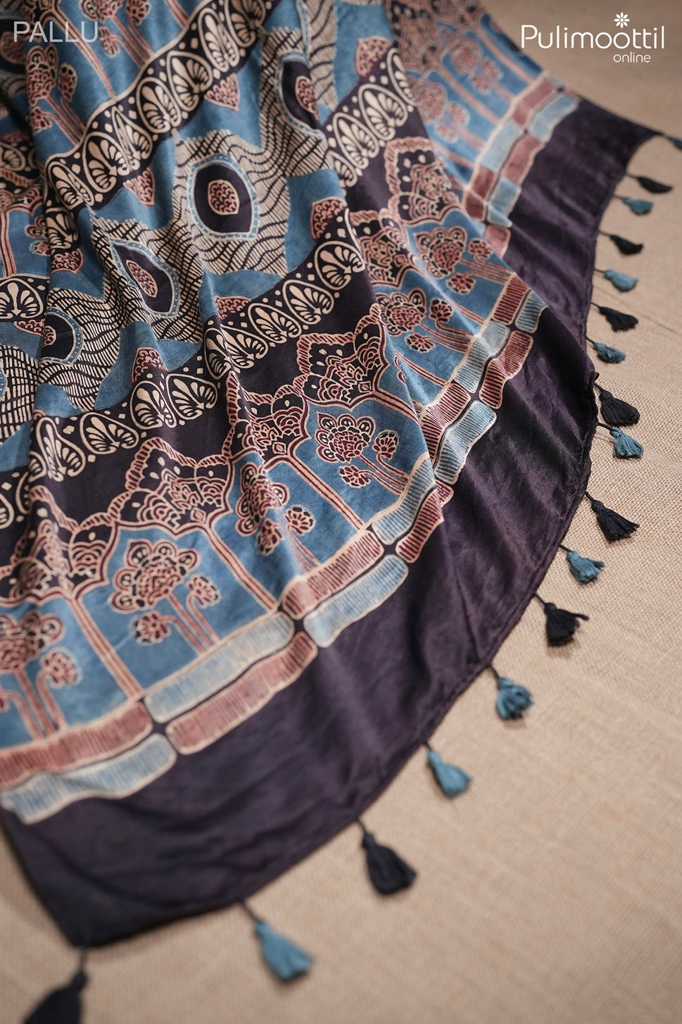 Dark coffee color modal silk saree