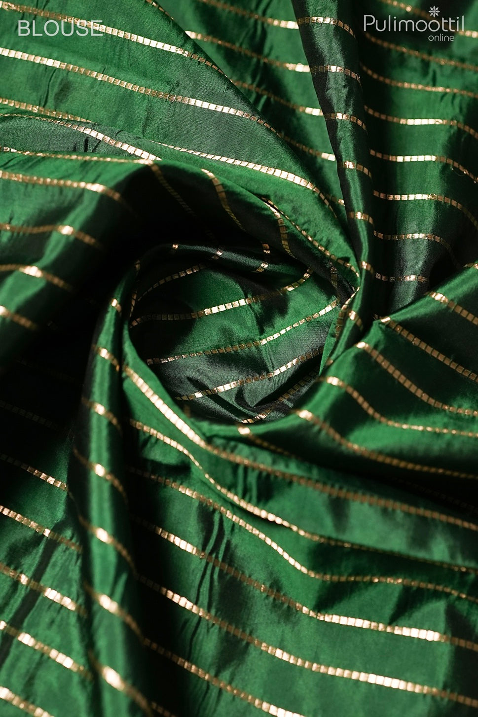 Bottle green color Mango silk saree