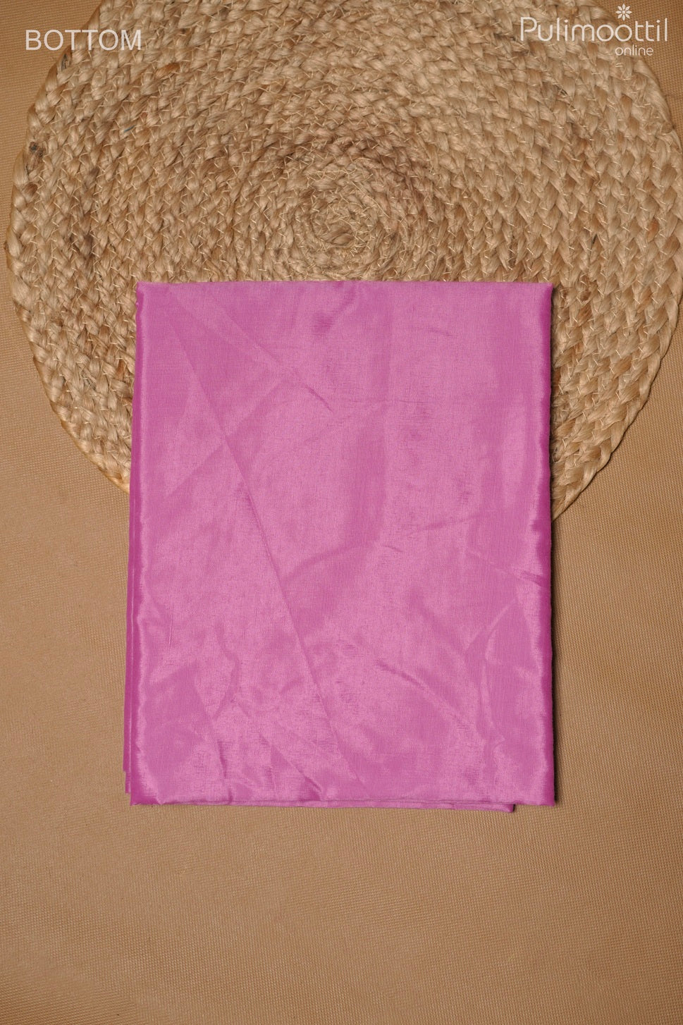 Onion Pink Blended Chanderi Unstitched Salwar Set