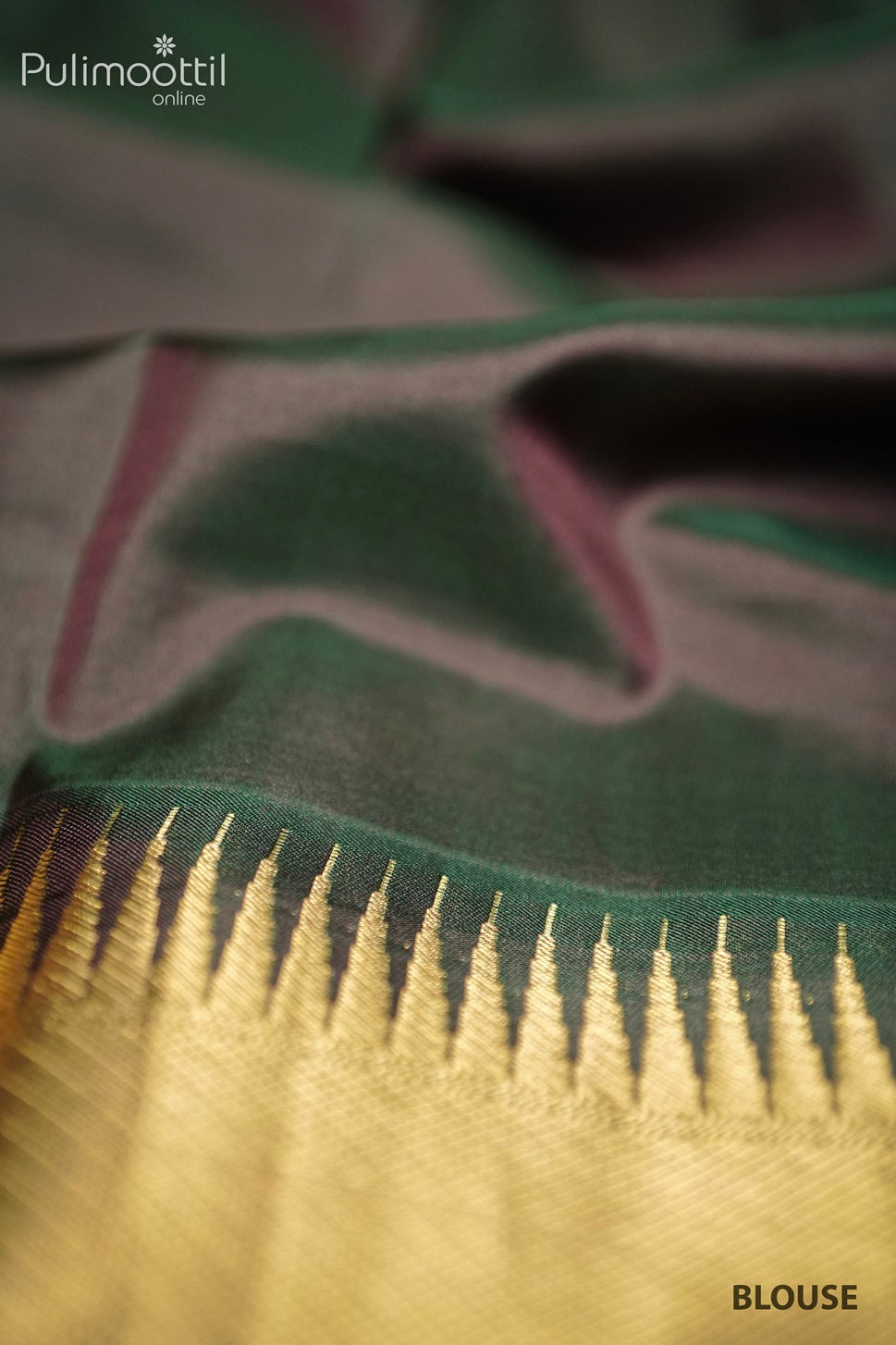 Maroon Colour Kanchipuram Soft Silk Saree.