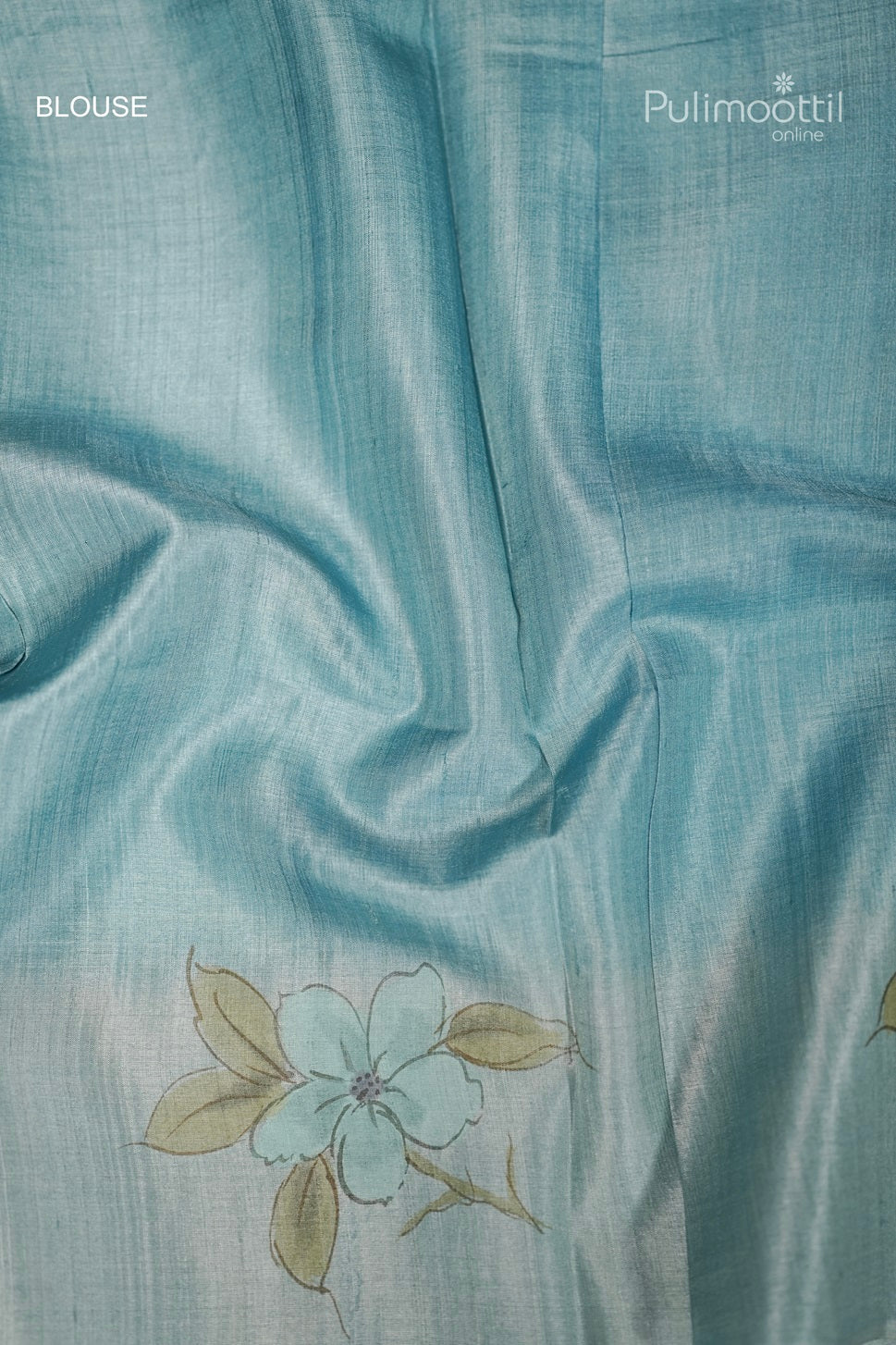 Double Shaded Floral Painting Tussar Silk Saree