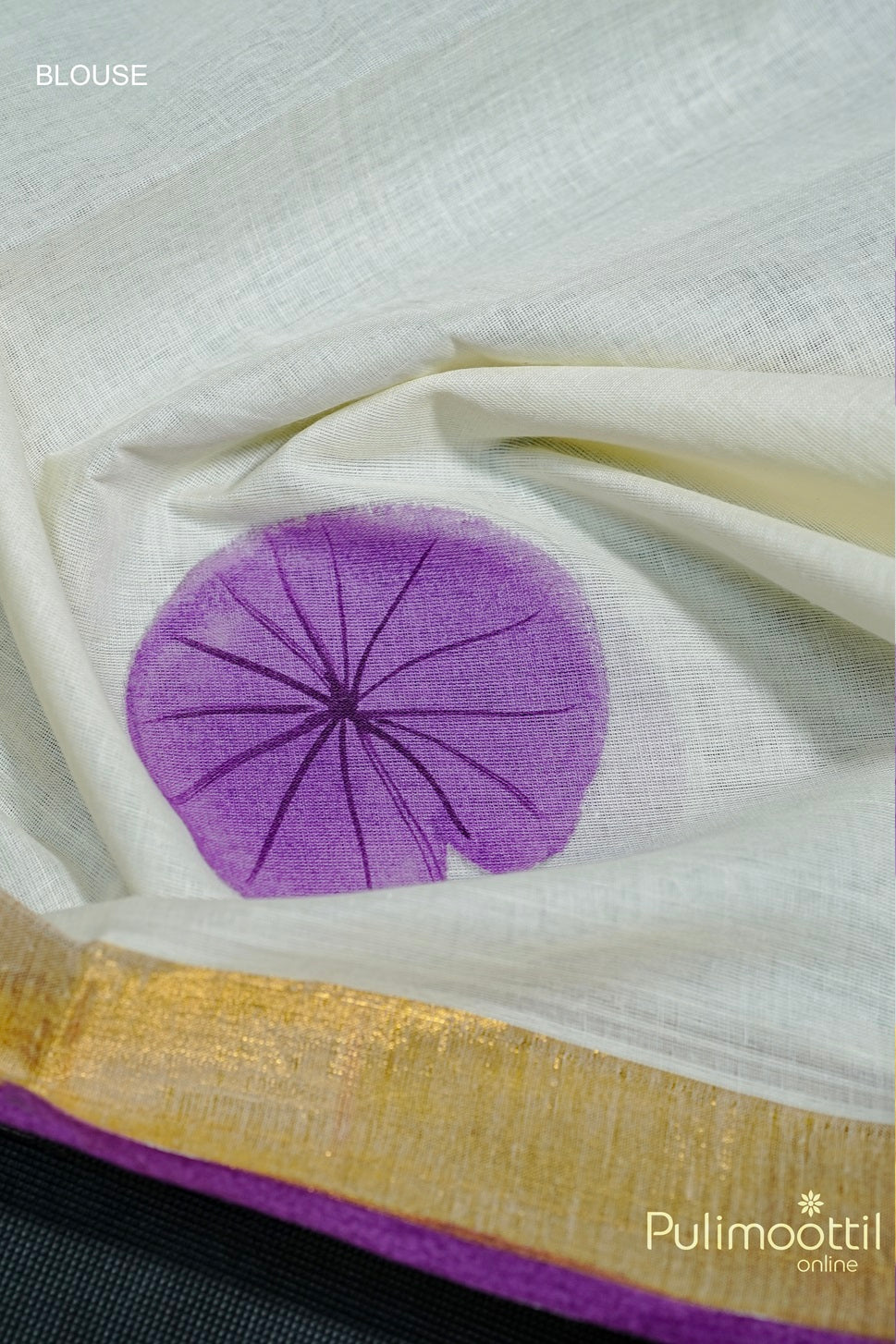 Off White Colour Cotton Set Saree.