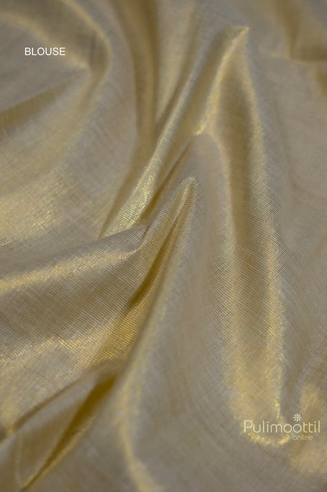 Golden Tissue Kerala Set Saree.
