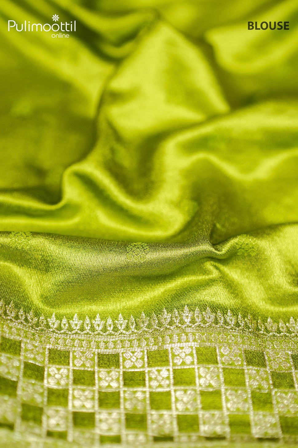 Mehandi Banarasi Silk Saree.