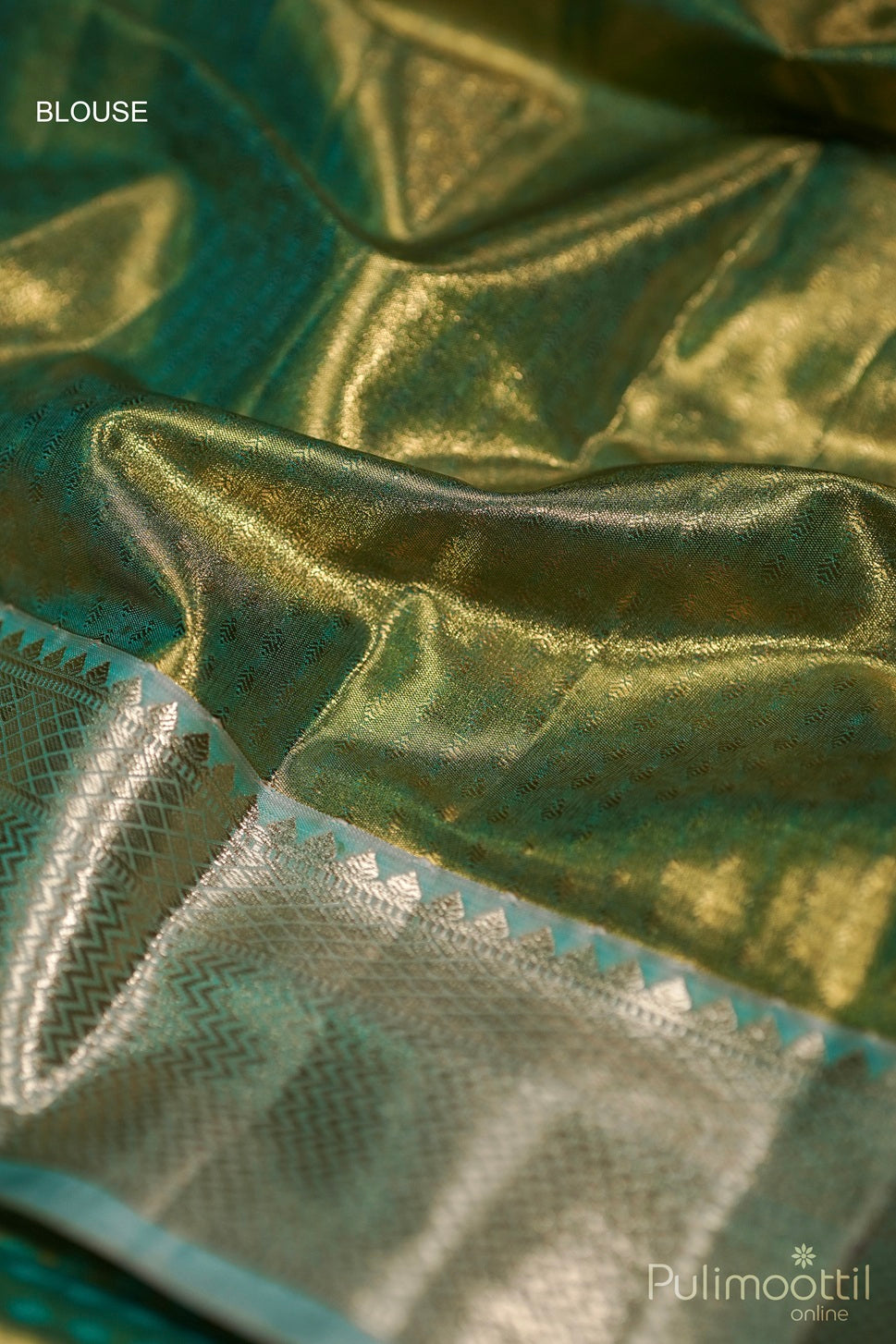 Sea Form Green Colour Art Silk Wedding Saree.