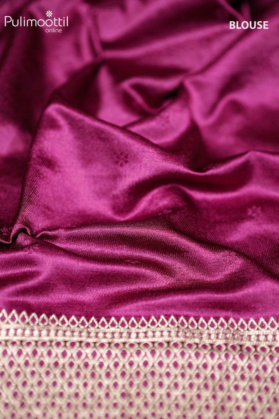 Wine Shade Colour Banarasi Silk Saree.