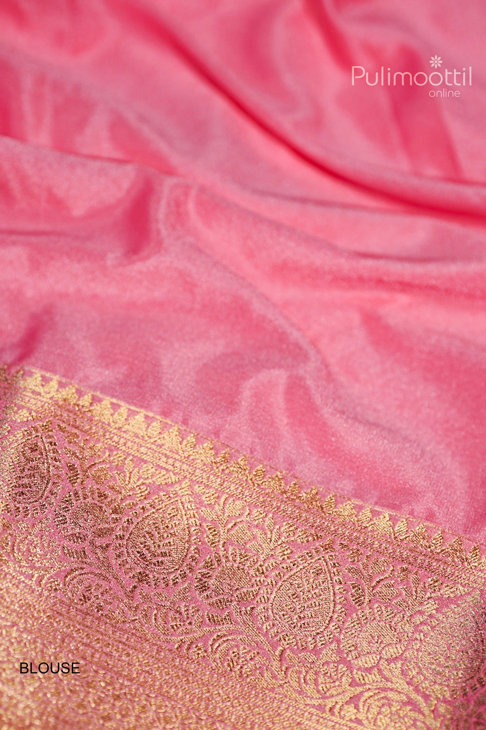 Rose Colour Banarasi Saree.