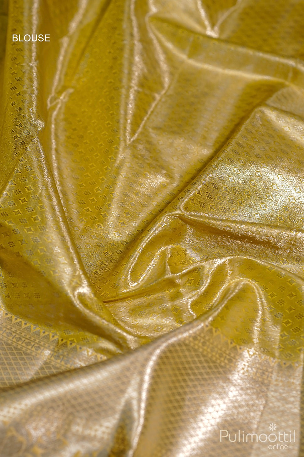 Canary Yellow Colour Art Silk Silver Tissue Wedding Saree.