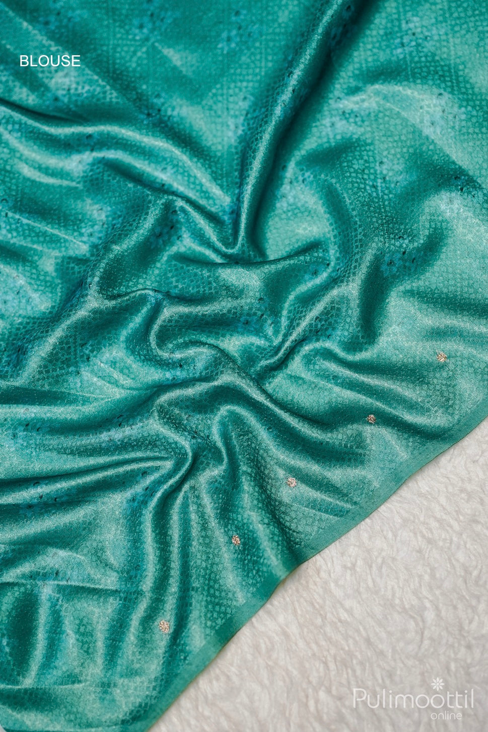 Peacock Green Colour Soft Organza Fancy Saree.