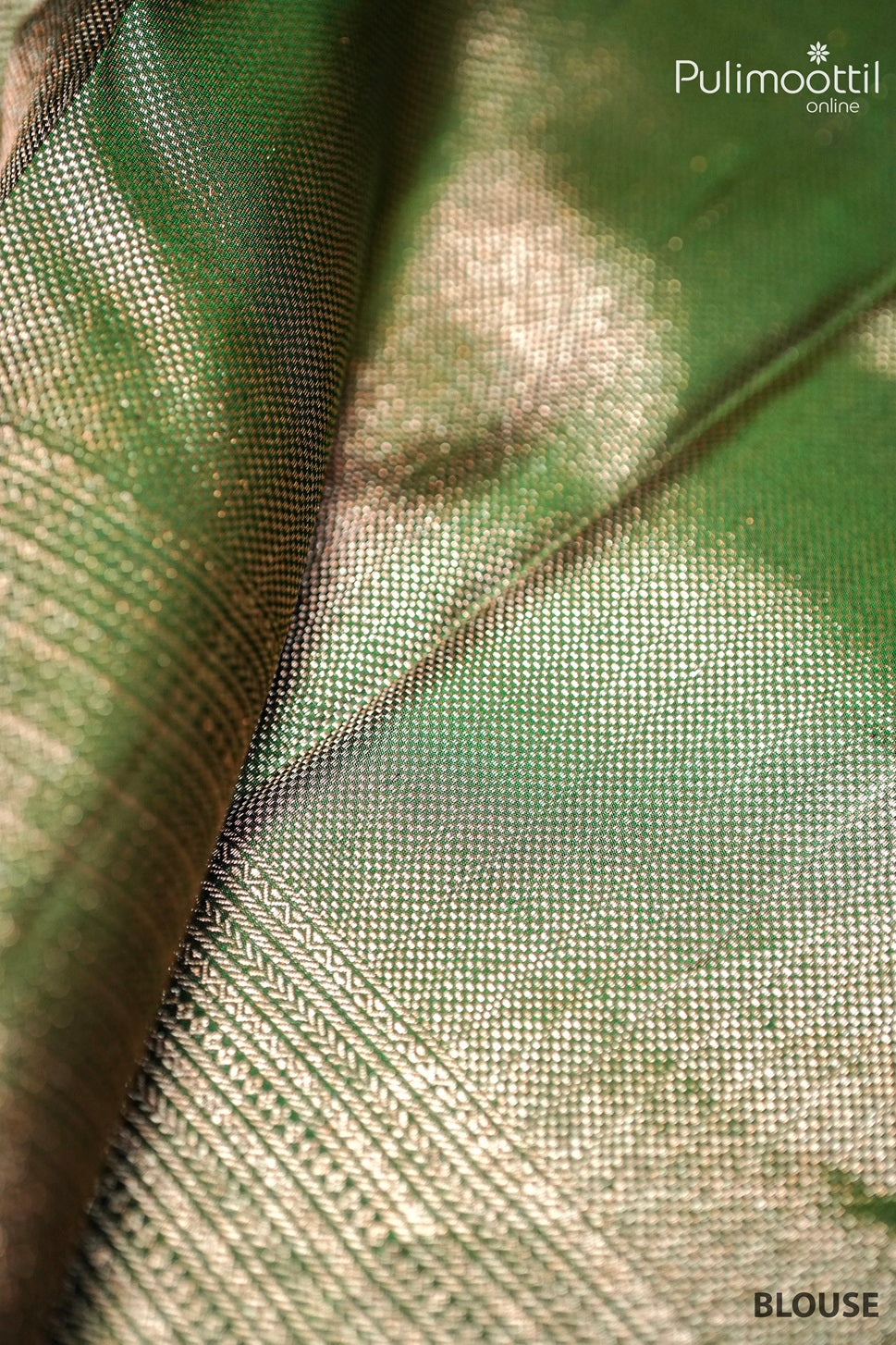 Green Colour Kanchipuram Brocade Saree.