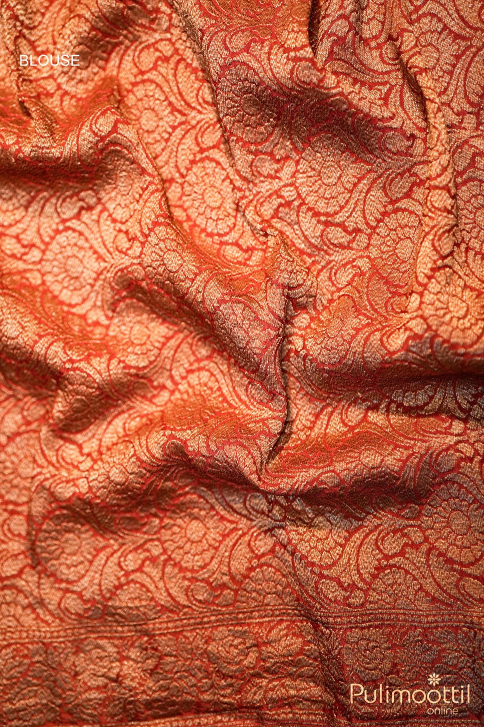 Red Rock Colour Banarasi Silk Saree.