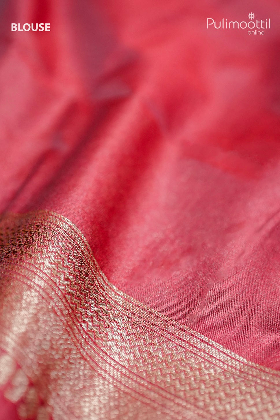 Dark Meroon Katan Banarasi Silk Saree.