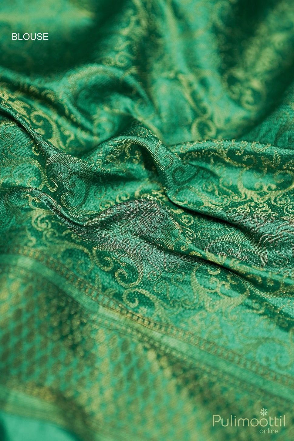 Rama Green Colour Kotta Silk Saree.