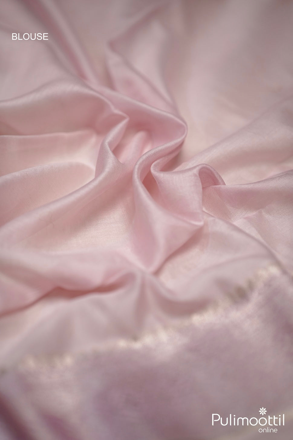 Baby Pink And Lavender Mix Chandheri Silk Saree.