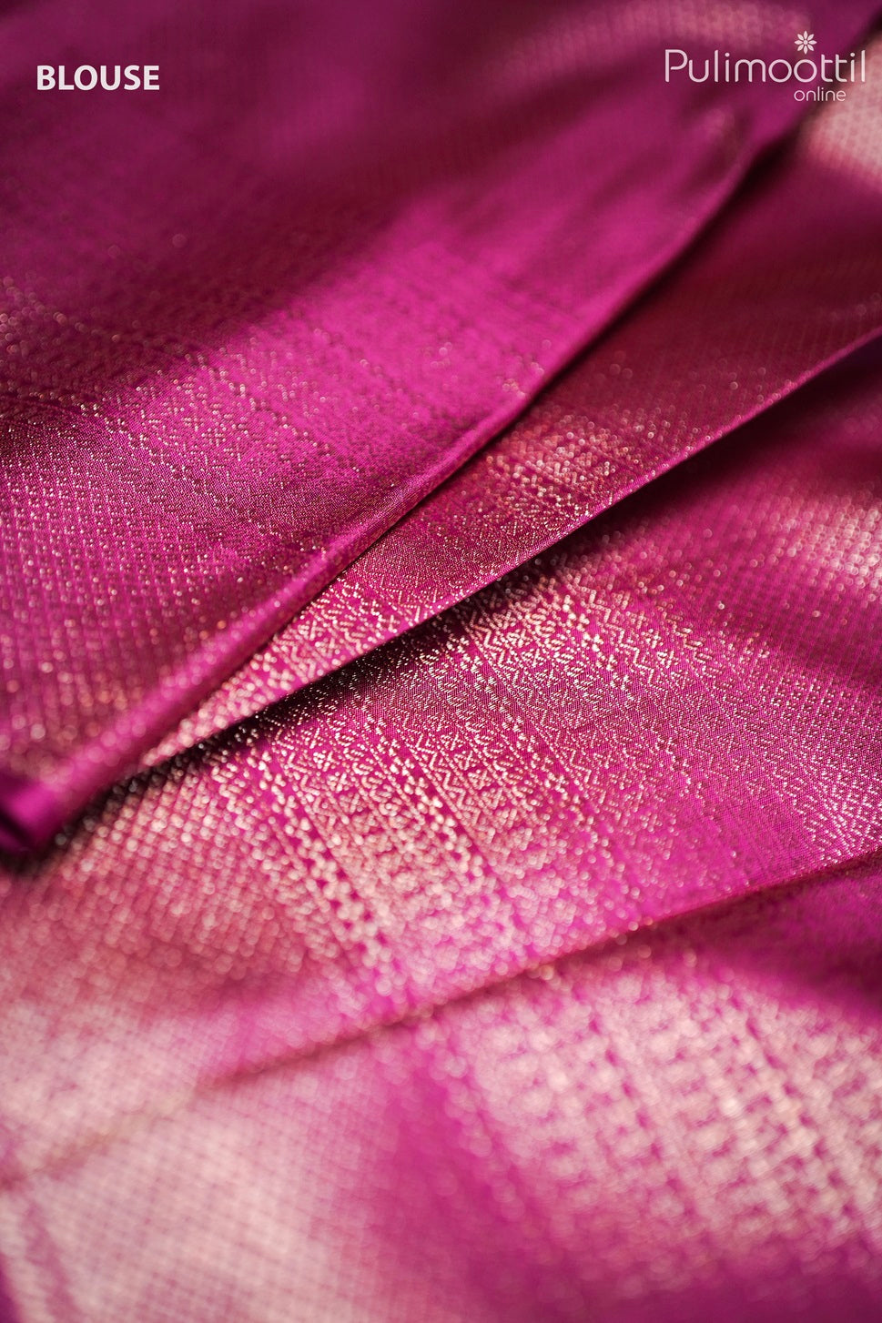 Pink Colour Kanchipuram Brocade Saree.