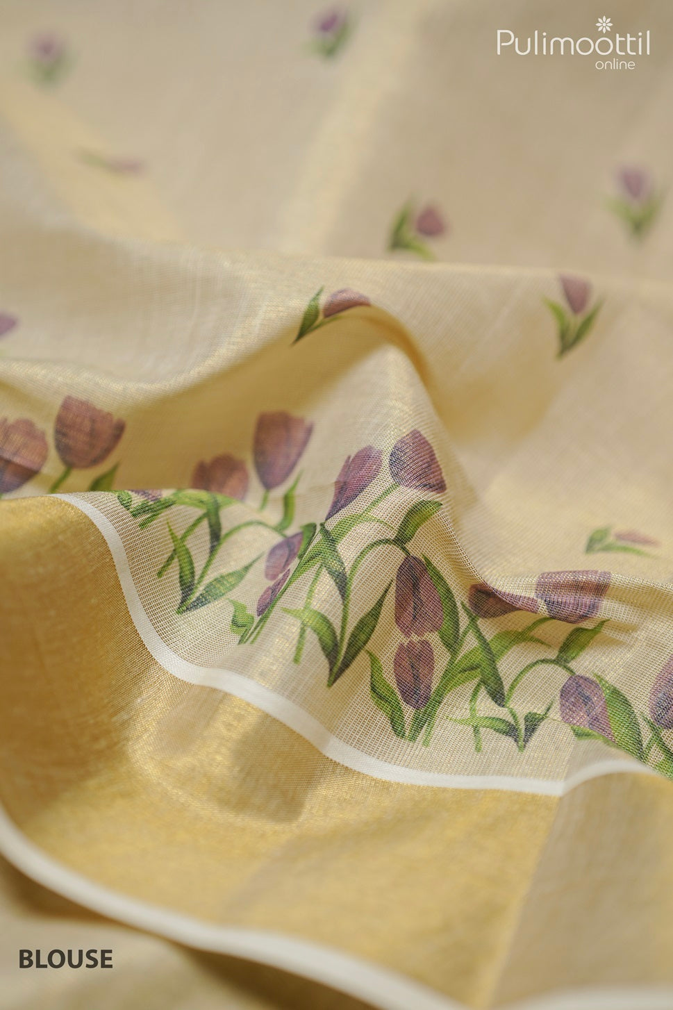 Golden Tissue Kerala Set Saree.