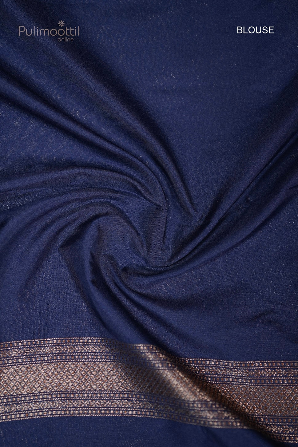 Navy Blue Colour Kattan Silk Saree