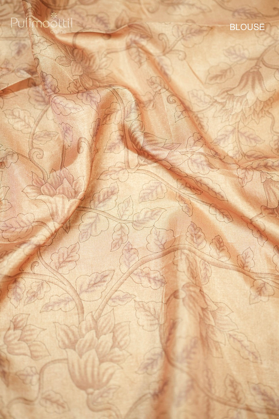 Cream Colour Golden Tissue Linen Saree