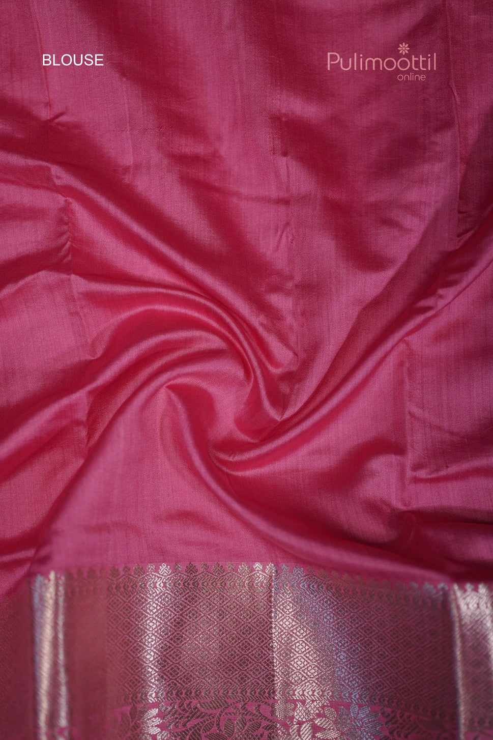 Hot Pink Chiniya Silk Saree