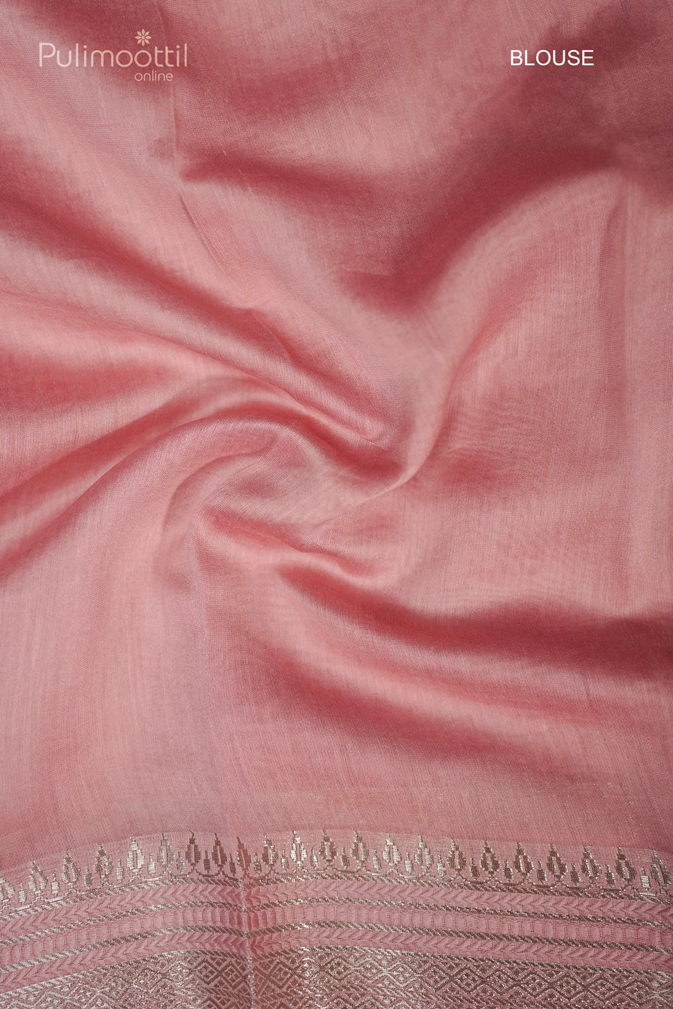 Peach Colour Chanderi Silk Saree