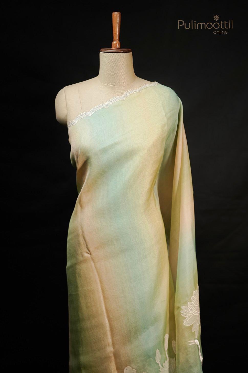 Pastel Multicolour Organza Fancy Saree