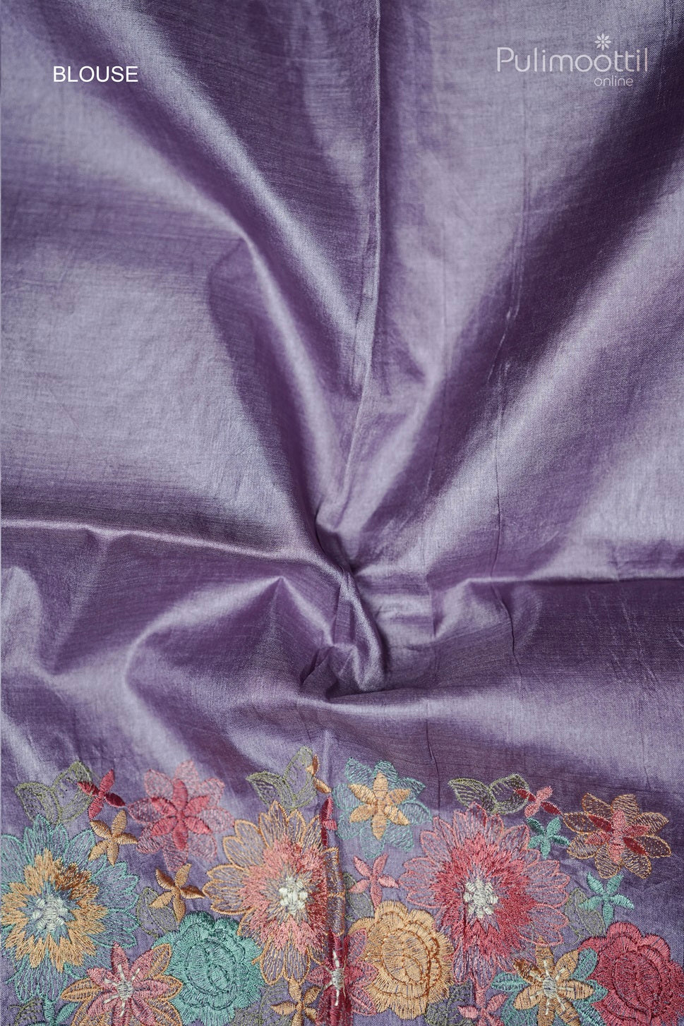 Lavender Colour Tussar Silk Saree