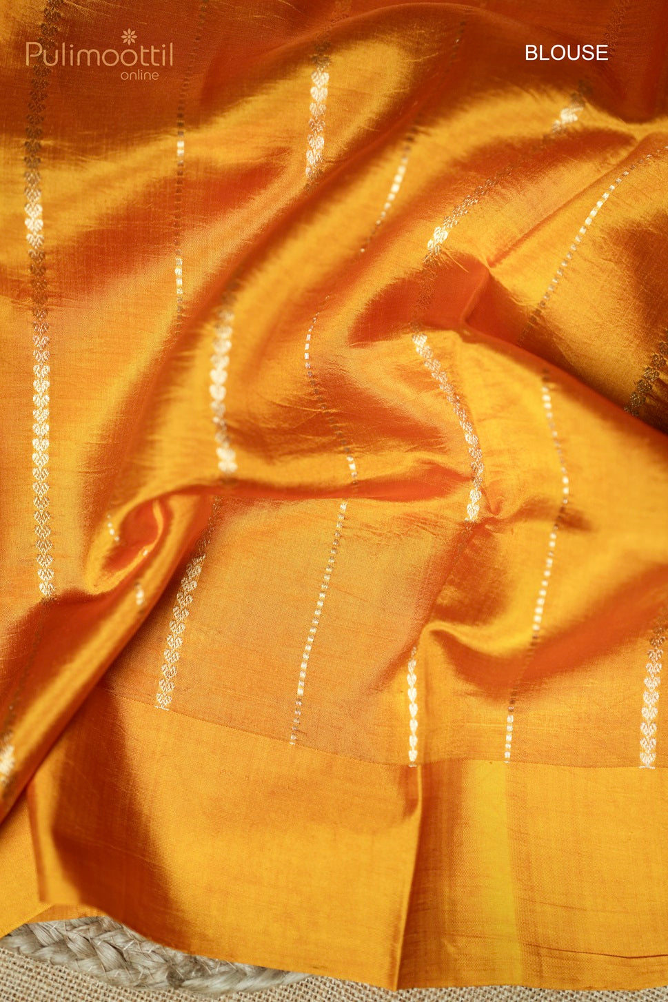 Mustard Yellow Colour Puna Silk Saree