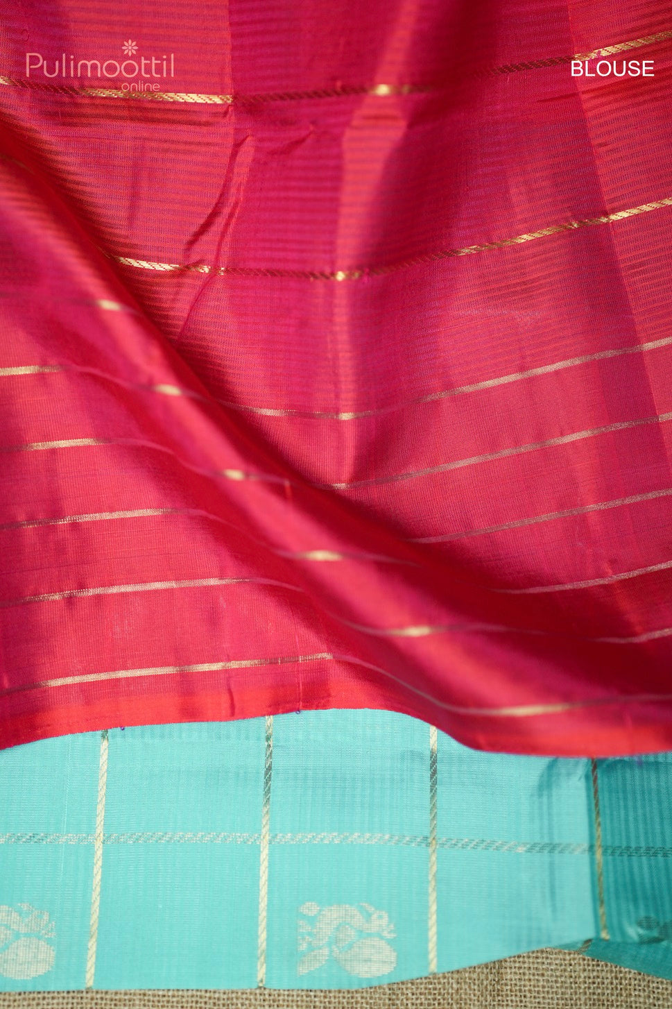 Light Sky Blue Colour Kanchipuram Soft Silk Saree