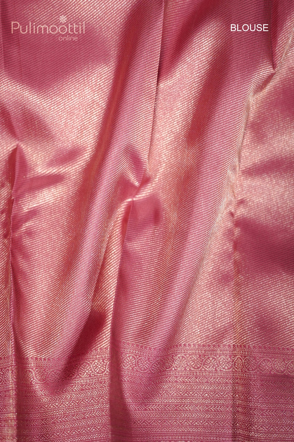 Pastel Pink Colour Kanchipuram Brocade Wedding Saree