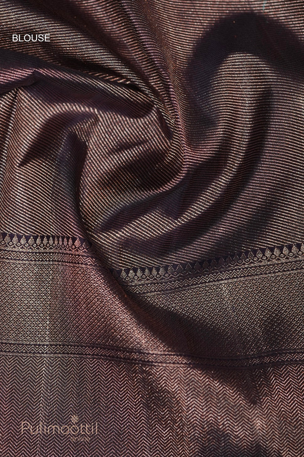 Dark Violet Colour Kanchipuram Brocade Wedding Saree