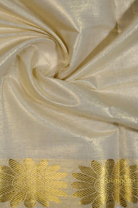Golden Tissue Kerala Set Saree.